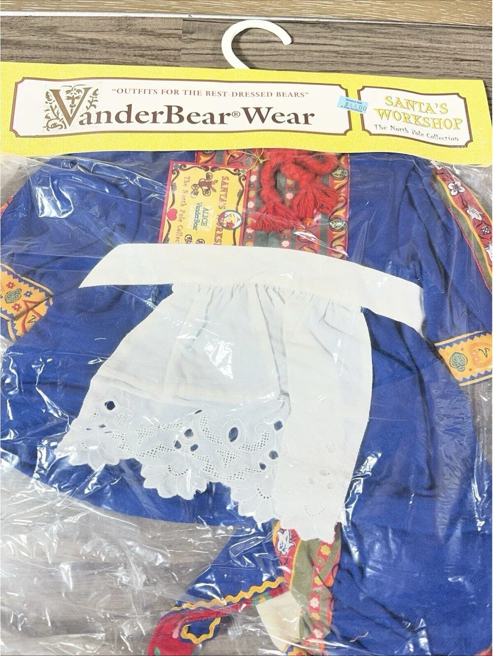 VanderBear Wear 3 Outfits Santa's Workshop North Pole Collection Vintage 1994